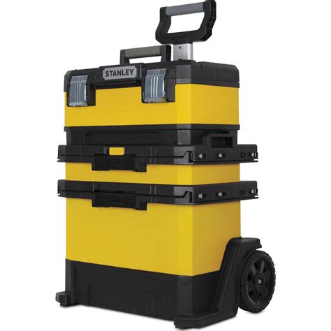 stanley yellow stackable metal tool box|stanley stacking tool box system.